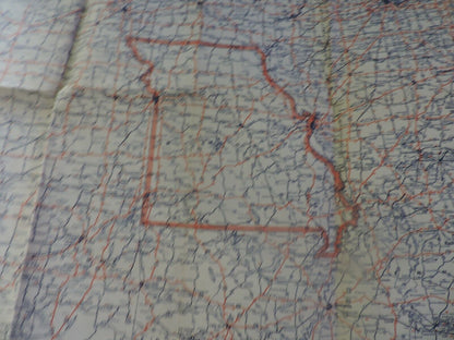 MIRACLE FOLD ROAD MAP OF  MISSOURI  (MOBIL)