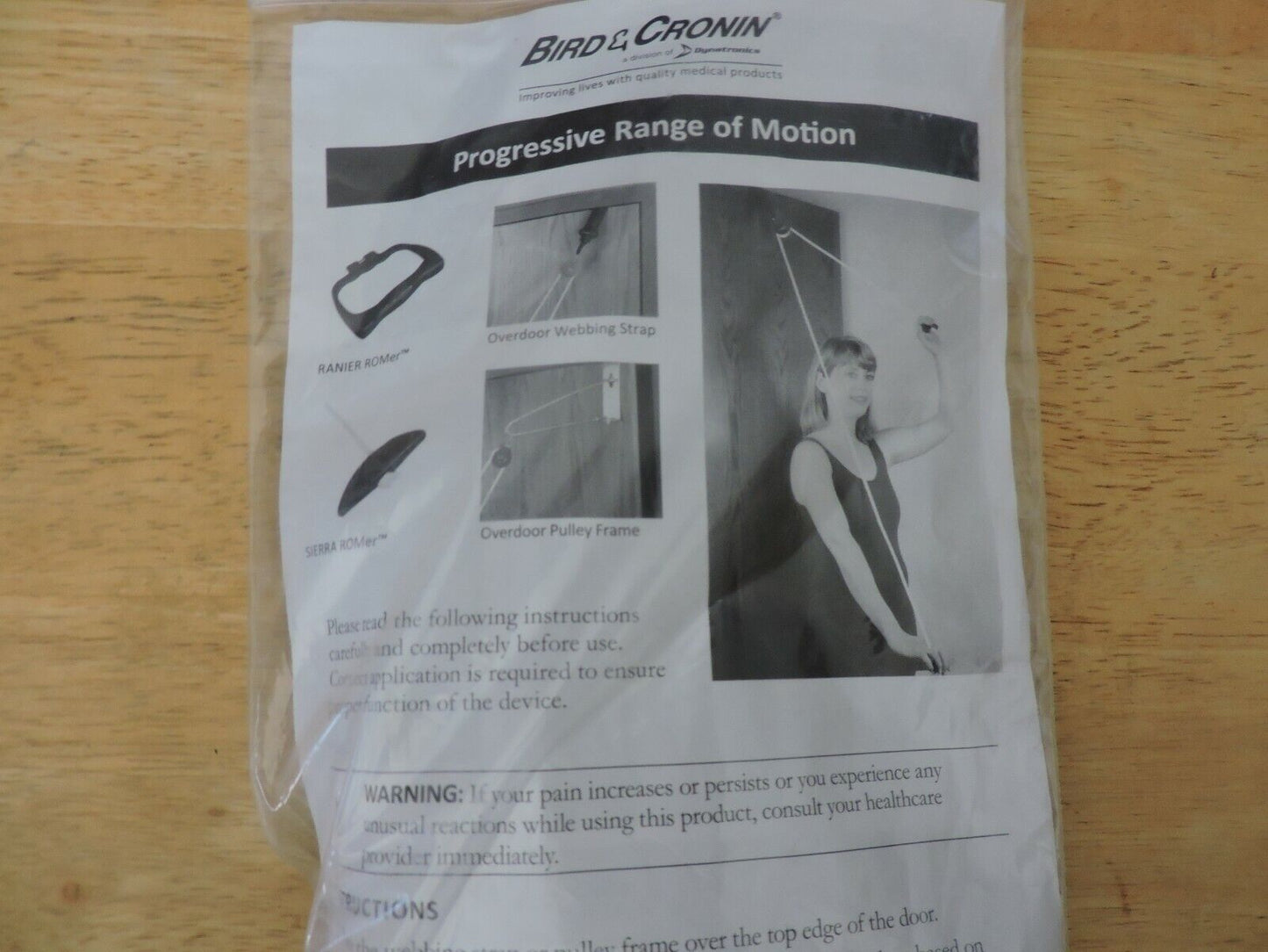 PROGRESSIVE RANGE OF MOTION PULLEY SYSTEM: OVER THE DOOR PULLEY STRAP