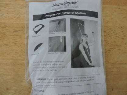 PROGRESSIVE RANGE OF MOTION PULLEY SYSTEM: OVER THE DOOR PULLEY STRAP