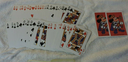 MICKEY MOUSE PLAYING CARDS IN PLASTIC CASE