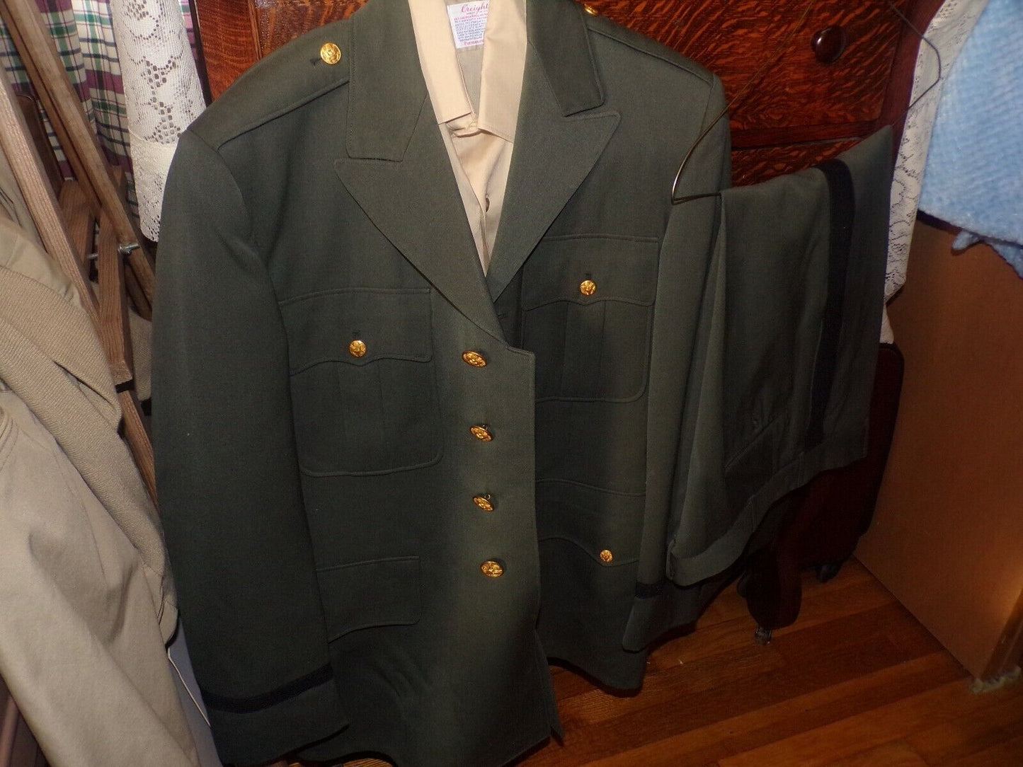 United States Army Uniform (Pants Size 32 Waist/ Coat,Size 39/ Shirt Size 36)