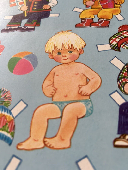 PESTALOZZI VERLOG 1989 AUSTRIA LITTLE BOY  PAPER DOLL
