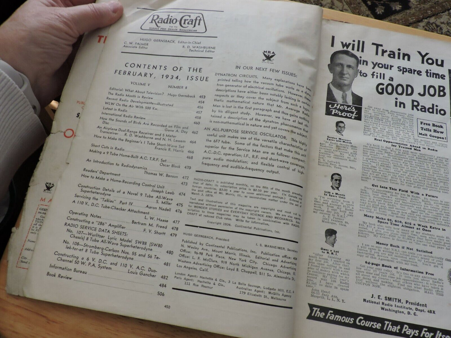 RADIO CRAFT MAGAZINE FEBRUARY 1934