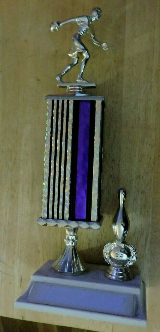 LADY'S  BOWLING TROPHY 14 X 5.5 X 3.75 INCHES