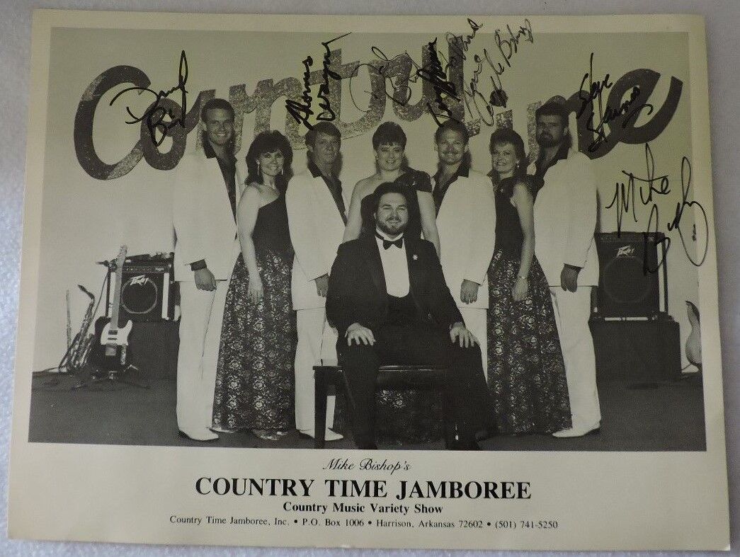 Autographed Picture of Mike Bishop's Country Time Jamboree Country Variety Show