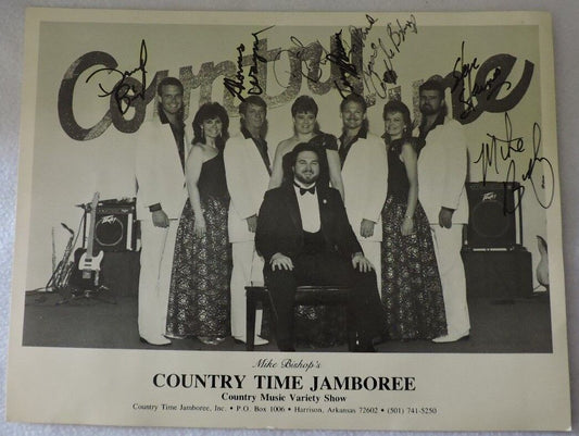 Autographed Picture of Mike Bishop's Country Time Jamboree Country Variety Show