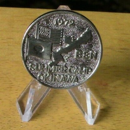 OFFICIAL BSA-1972 BSN Summer Camp, Okinawa Friendship Coin(USA/Japan)