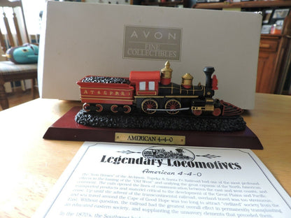 AVON FINE COLLECTIBLE--AMERICAN 4-4-0  LOCOMOTIVE  AND COAL CAR
