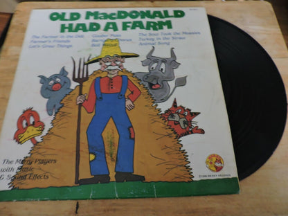 Old MacDonald Had a Farm Record The Merry Players with Music & Sound Effects1980