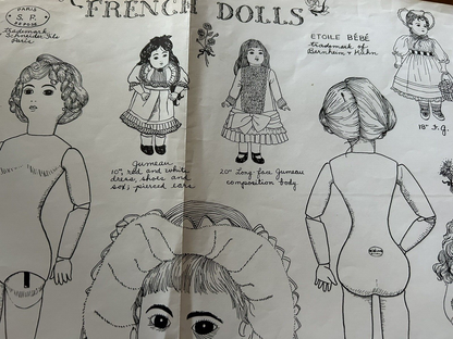 FRENCH DOLLS  1979 BY SANDY WILLIAMS--SCHNEIDER FILA PARIS