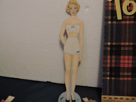 Vintage 1956 PAPER DOLL SET--PEGGY & ANN