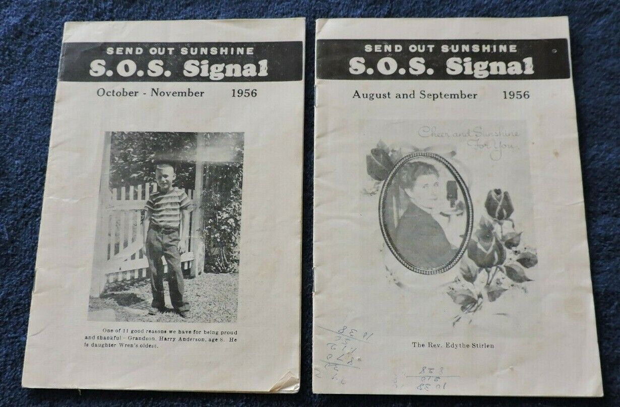 Set of 2: Radio Periodical, "S.O.S. Signal" Booklets Aug-November 1956