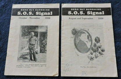 Set of 2: Radio Periodical, "S.O.S. Signal" Booklets Aug-November 1956