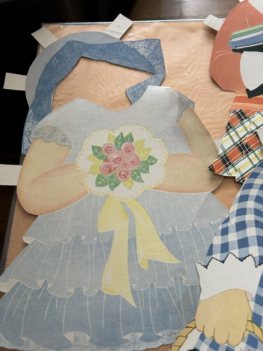 SALLY LOU FEMALE PAPER DOLL --19 INCHES TALL--1931--SAALFIELD