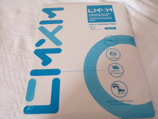White Internet Shipping Labels, 43 sheets per package