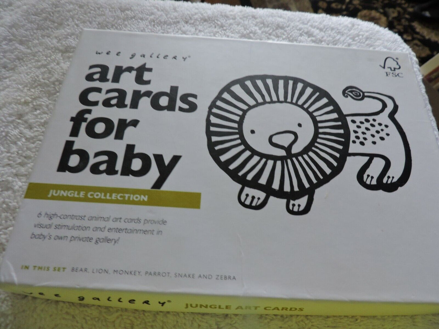 WEE GALLERY ART CARDS---JUNGLE COLLECTION-- FOR BABY  2016