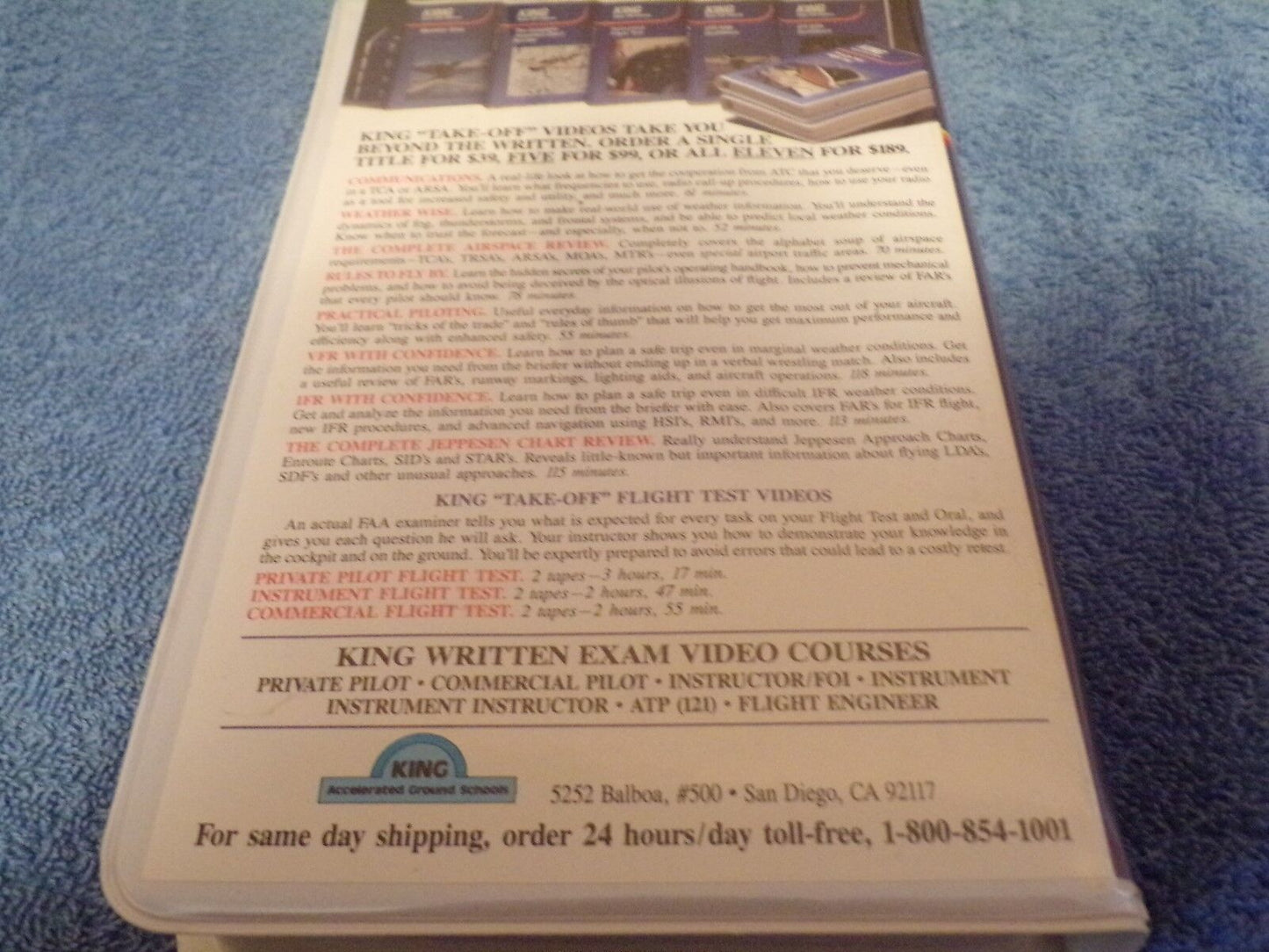 King Take-Off Videos: The Complete Jeppesen Chart Review (VHS Tape)