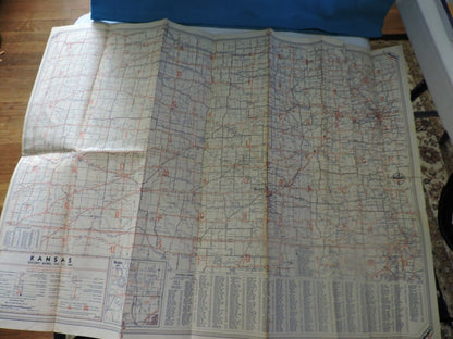 MIRACLE FOLD ROAD MAP OF KANSAS & NEBRASKA (MOBIL)