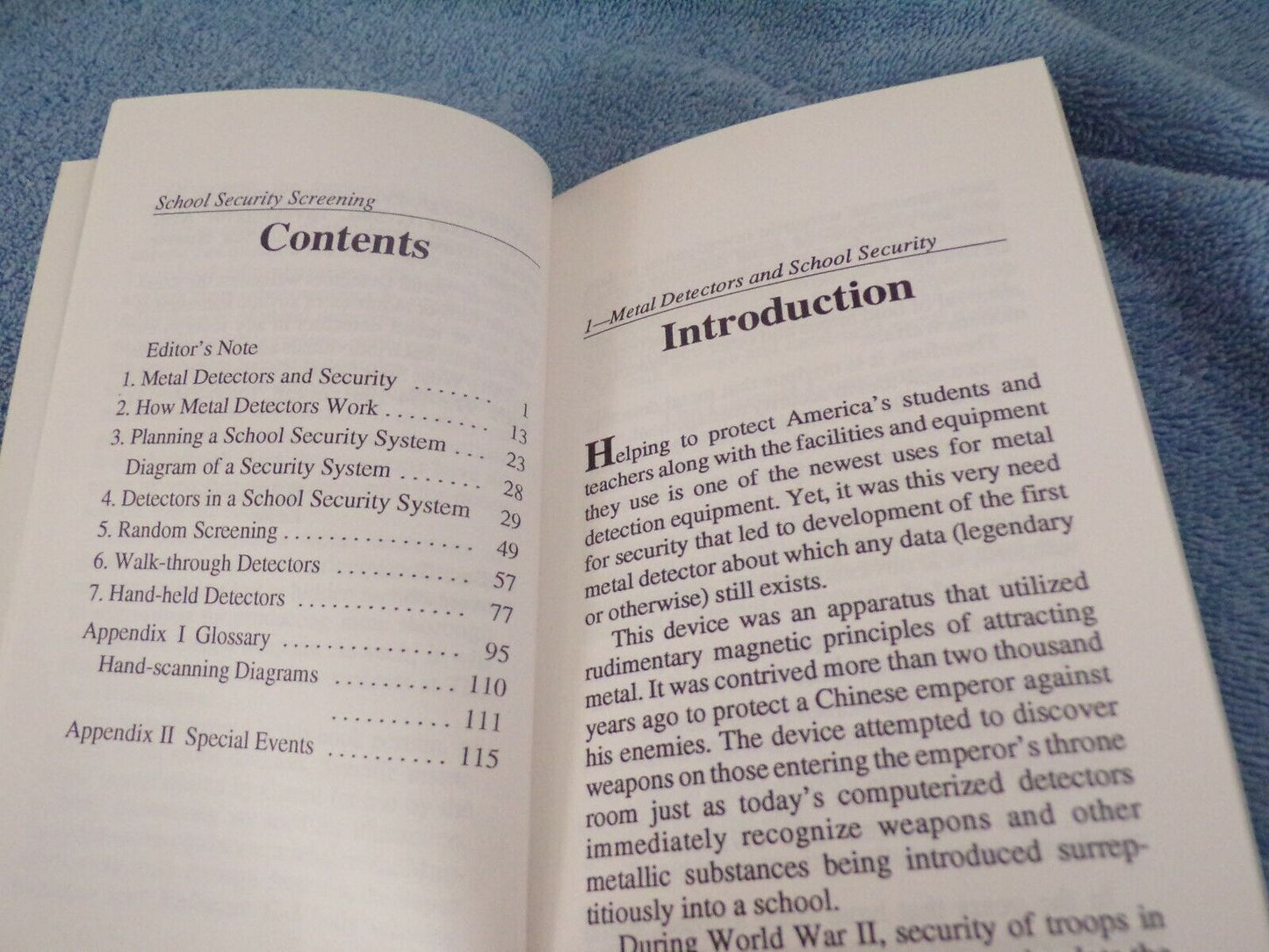 School Security Screening: Basic Planning Handbook by Garrett Metal detectors