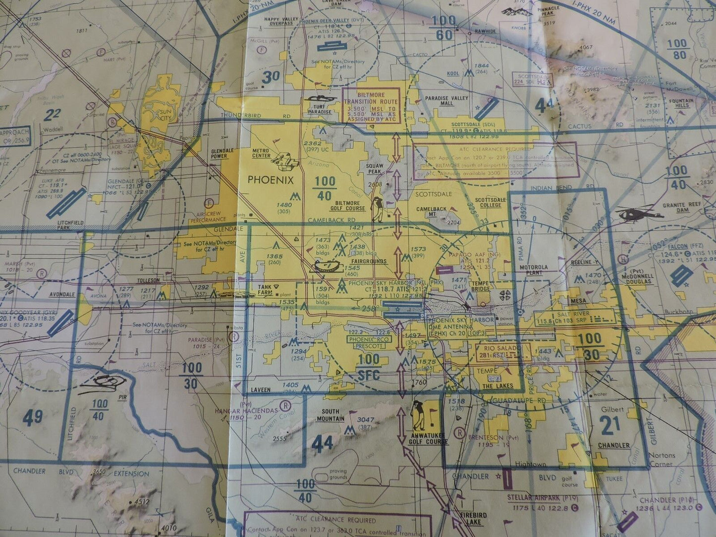 PHOENIX TERMINAL CONTROL AREA CHART 5TH EDITION  NOV. 14,1991