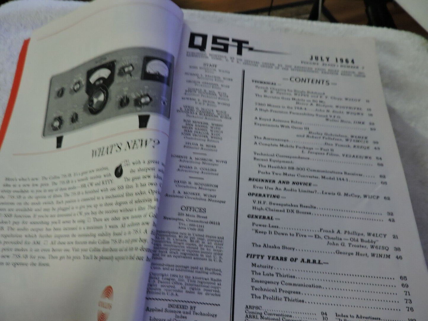 QST AMATEUR RADIO MAGAZINE  JULY 1964  50TH ANNIVERSARY
