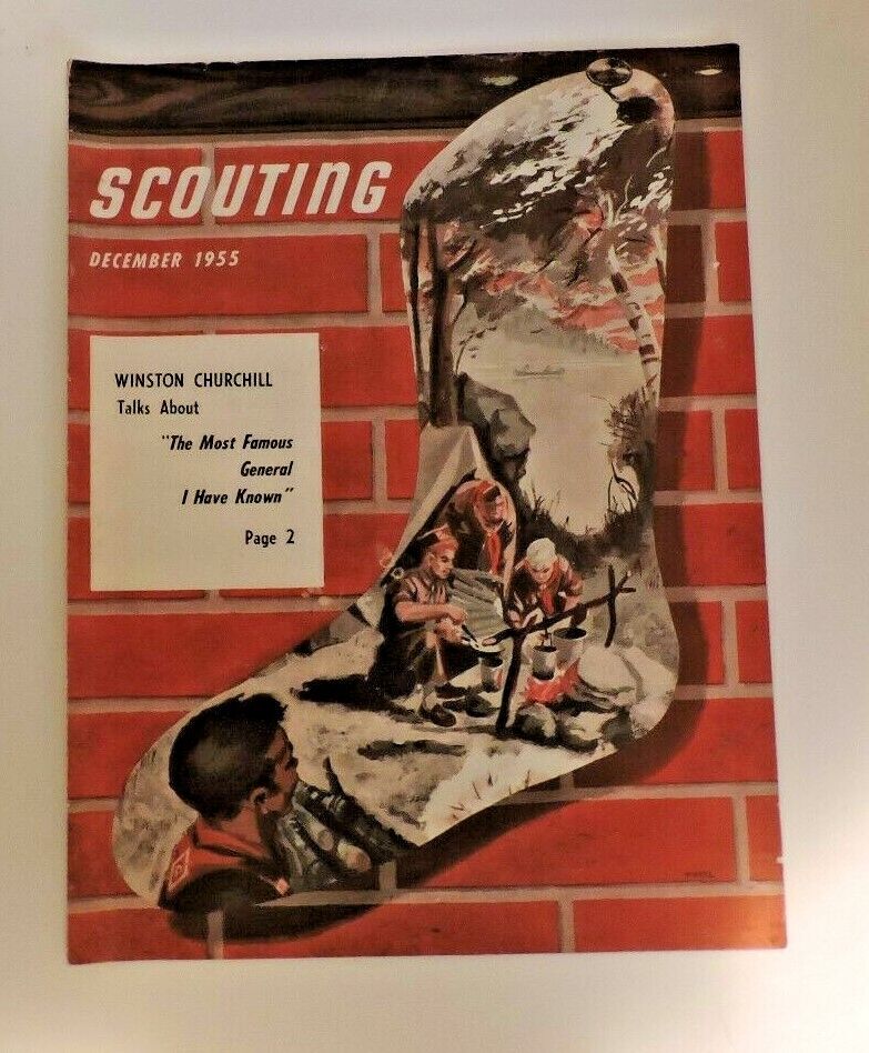 Scouting Magazine December 1955 (Winston Churchhill Talks)