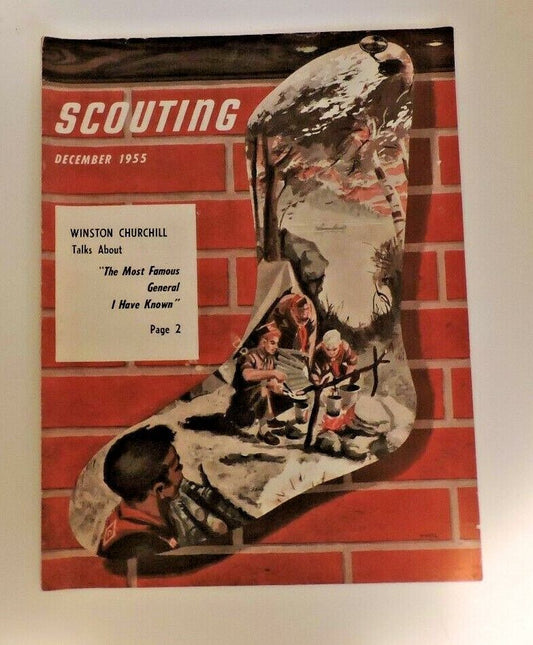 Scouting Magazine December 1955 (Winston Churchhill Talks)