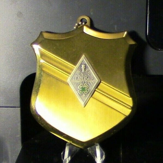 4 H Club: Junior Leadership Gold & Silver Metal Plaque