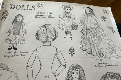 FRENCH DOLLS  1979 BY SANDY WILLIAMS--SCHNEIDER FILA PARIS