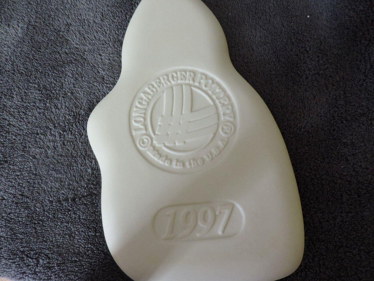 1997 Longaberger Pottery Chilly Snowman Cookie Mold Snow Friends Series- NIB