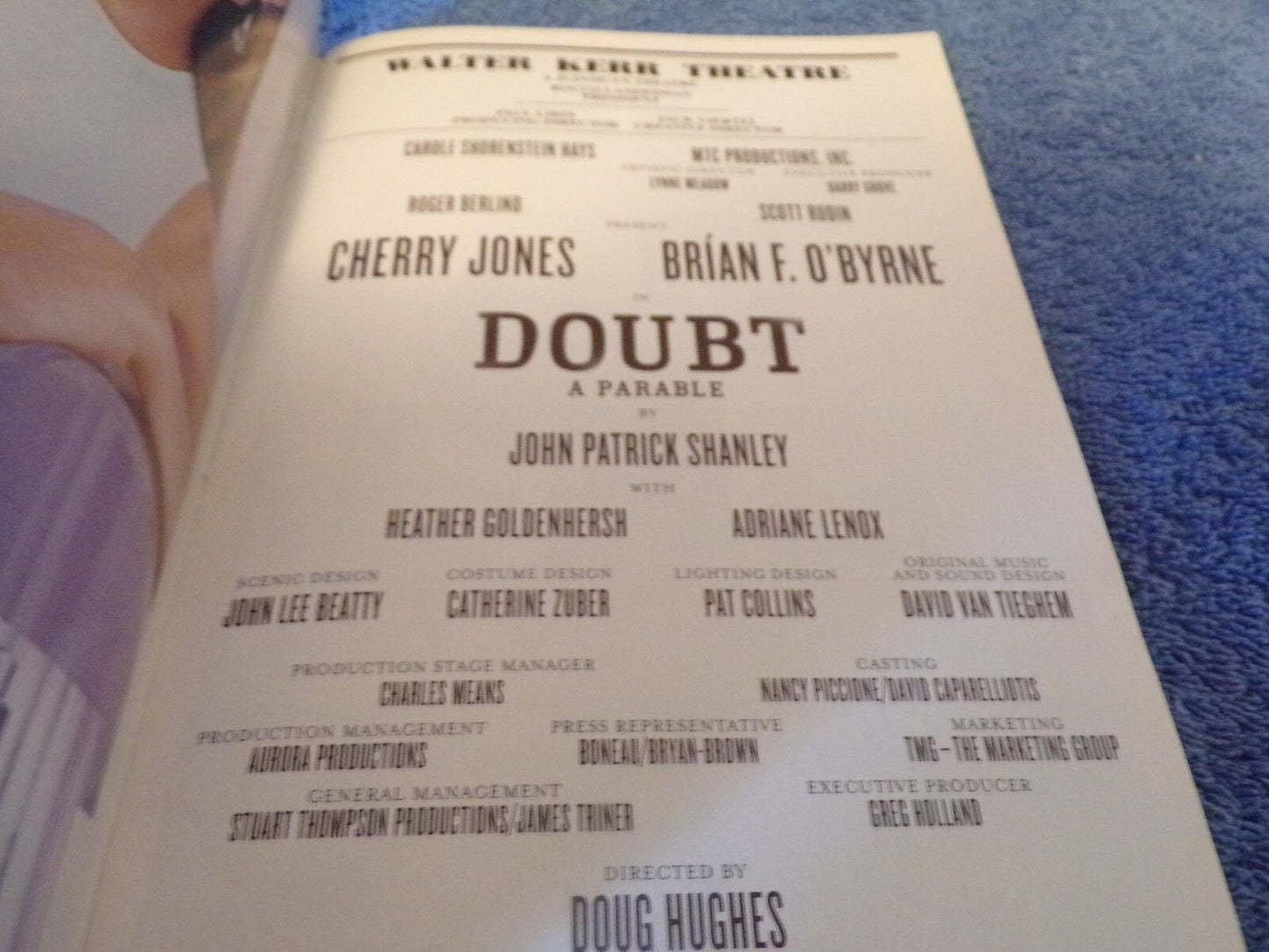 Playbill of "Doubt: A Parable" at Walter Kerr Theatre (2005)