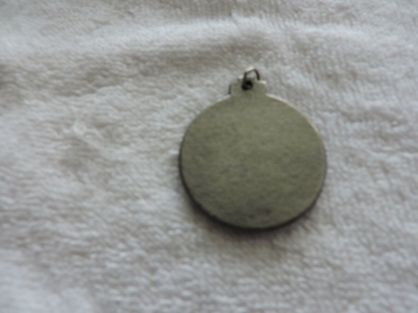 SWIMMING MEDAL SILVER COLORED 1.5 INCH ROUND