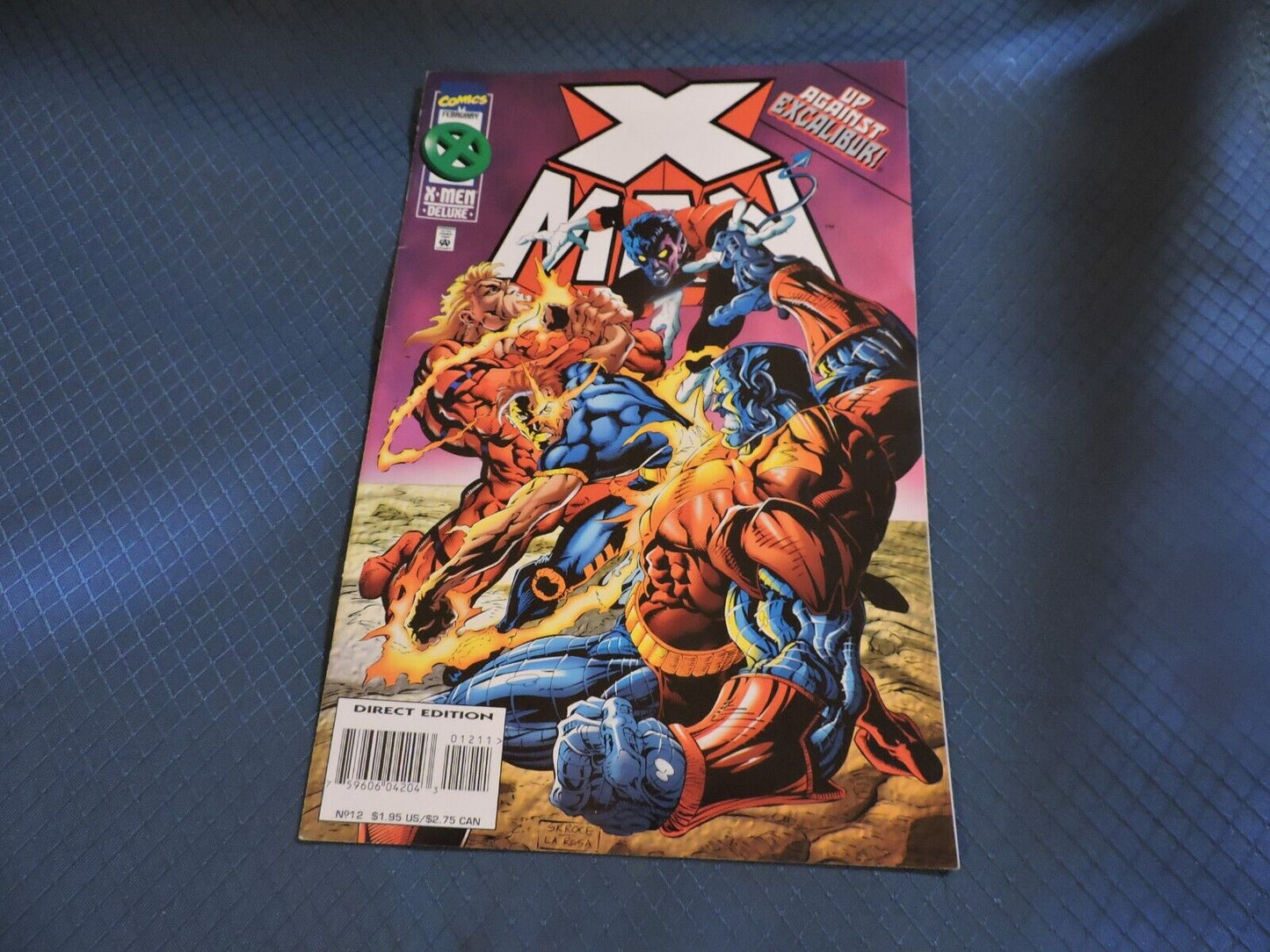 X-MAN  UP AGAINST EXCALIBUR NO. 12, FEBRUARY 1996