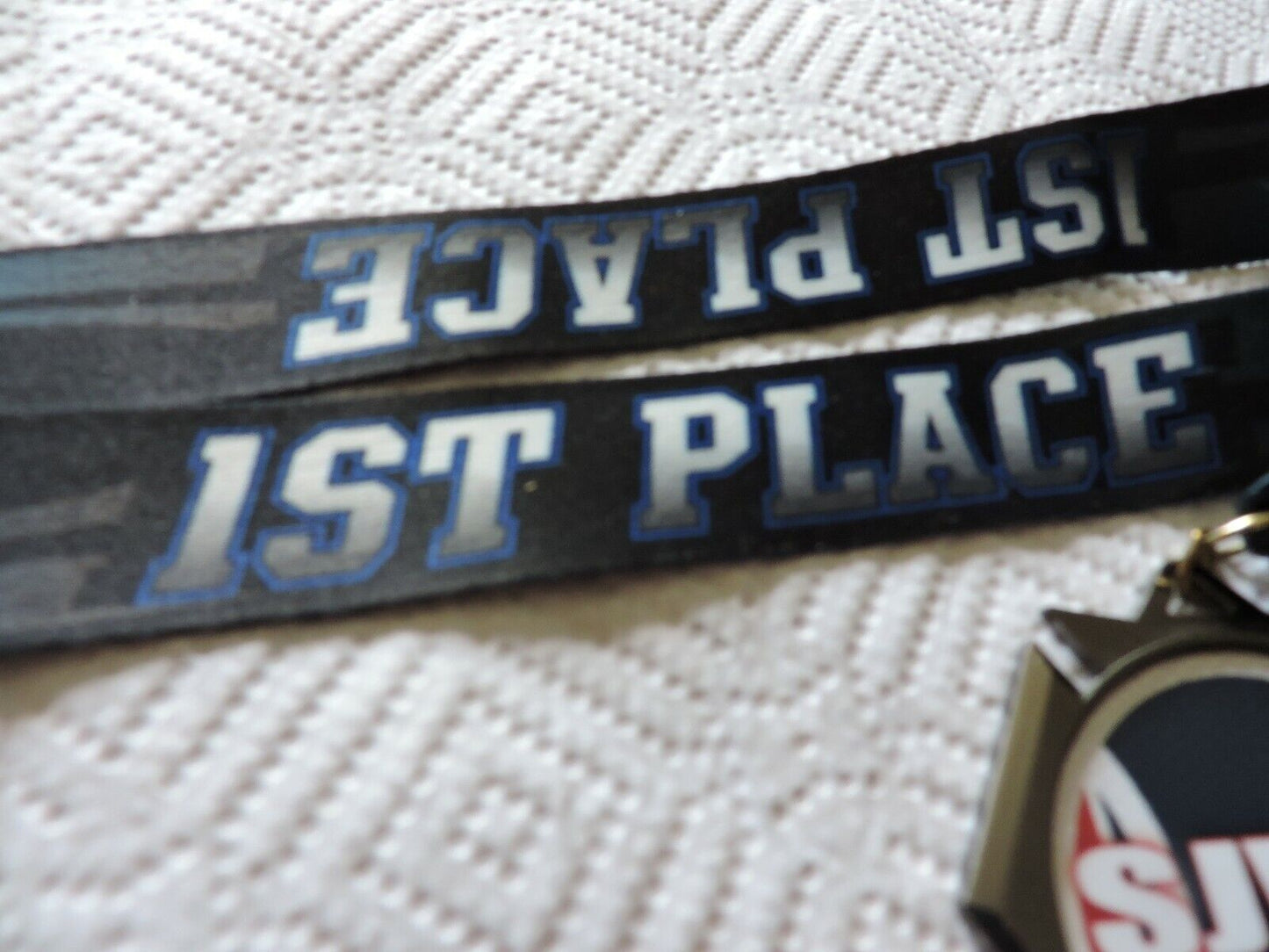 SJWA FOLK STYLE  CHAMPIONSHIPS MEDAL WITH 1ST PLACE BLACK RIBBON