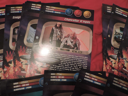 Star Trek The Next Generation Movie Cards: Various Cards from Multiple Seasons