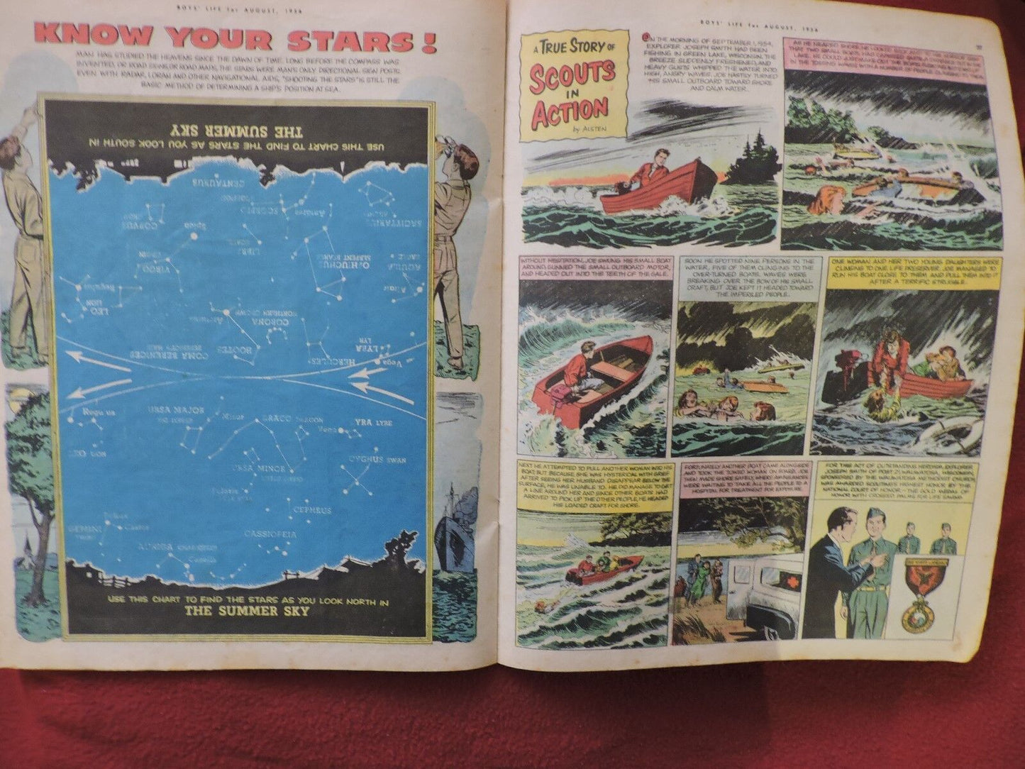 BOYS LIFE MAGAZINE August 1956 VINTAGE