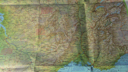 The National Geographic Magazine Map of France 1971