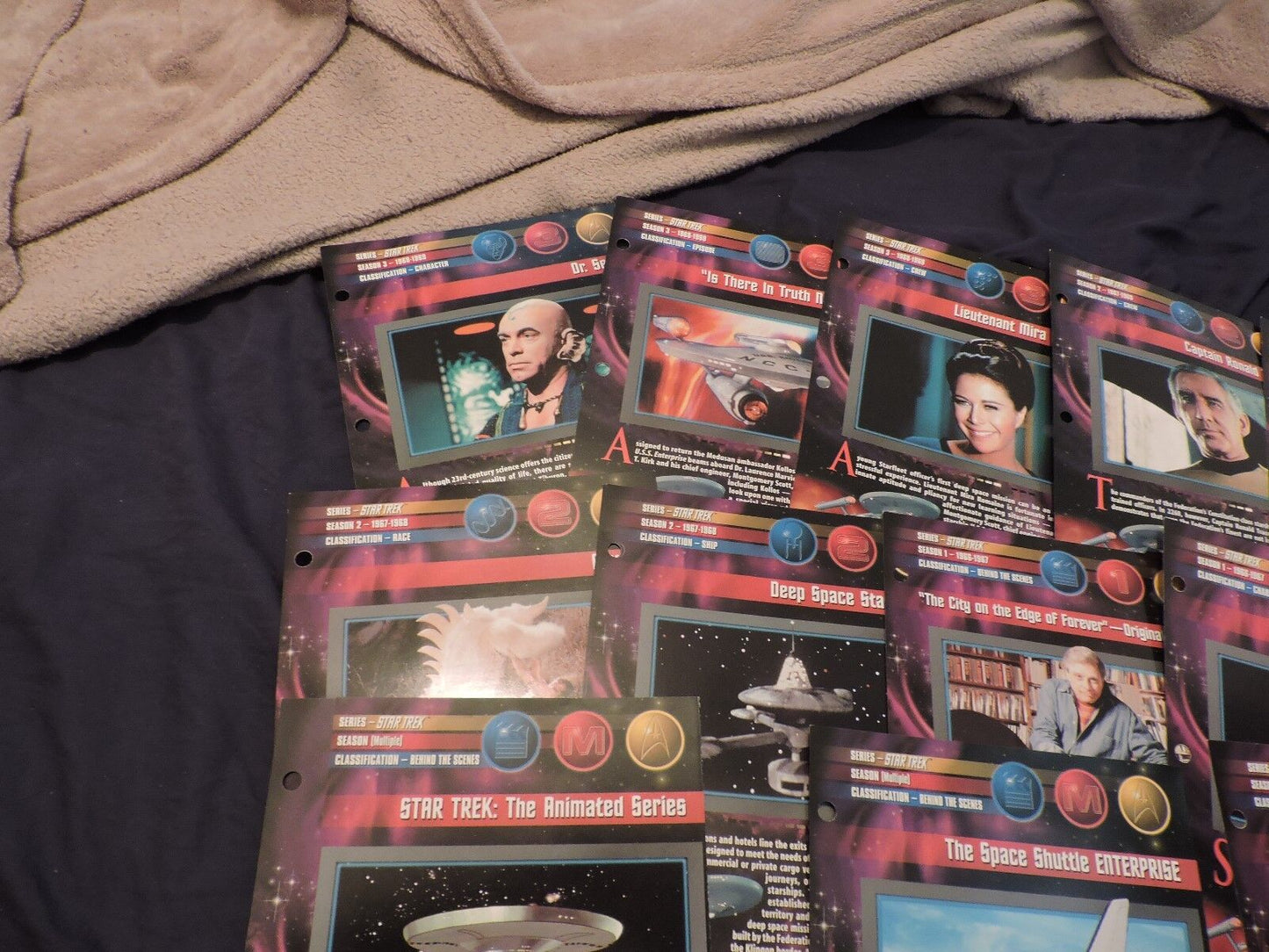Original Star Trek Series Movie Promotion Cards (cards from season 1,2 & 3)