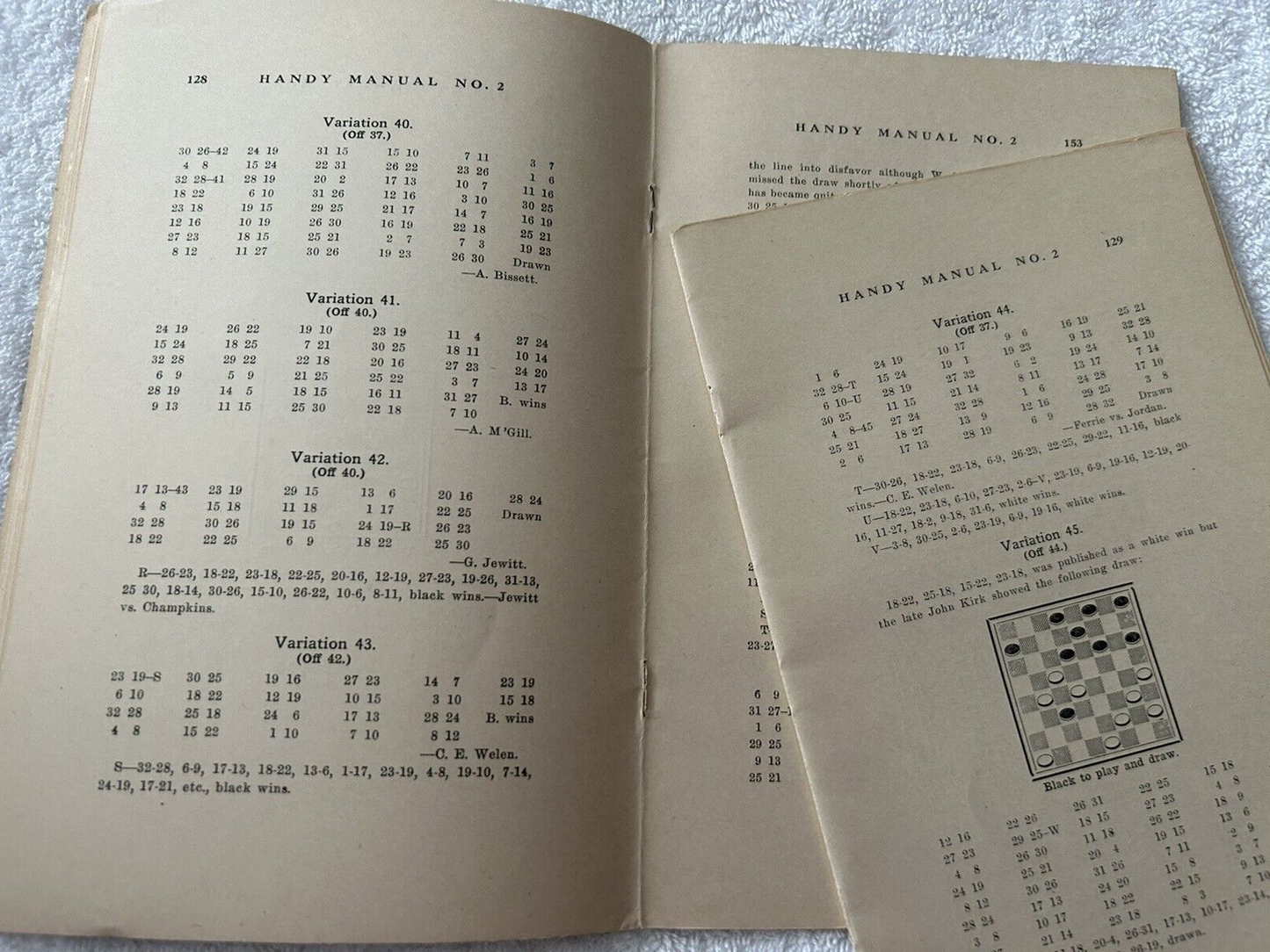 SWITCHER--CHECKERS HANDY MANUAL NO 2 BY P.H. KETCHUM PART 3 1927