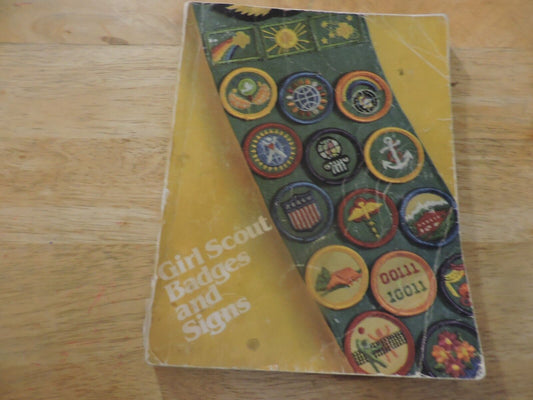 Girl Scout Badges And Signs Book, 1980 Vintage