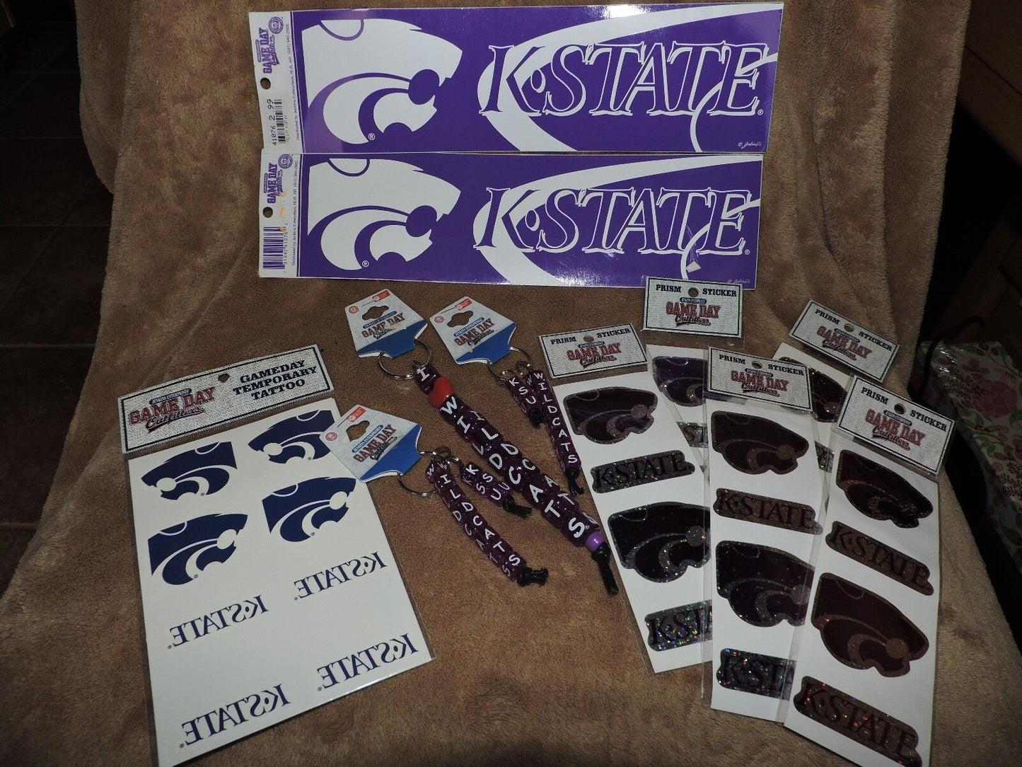 KANSAS STATE GAME DAY FAN LOT OF ITEMS