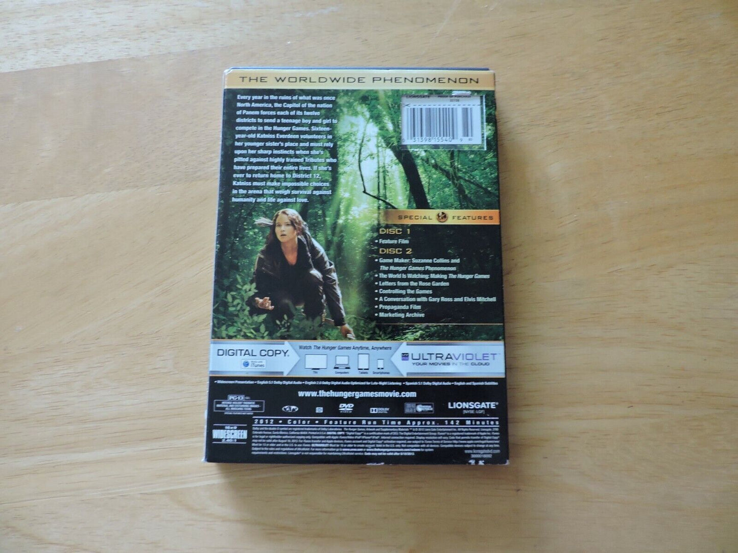 The Hunger Games 2 Disc DVD Set--2012