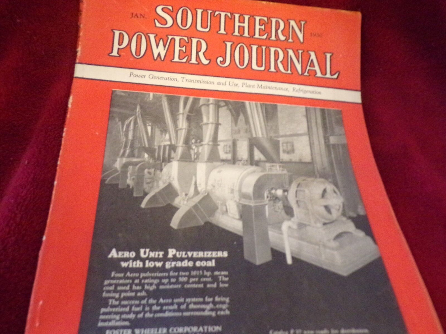 Vintage (1930) Copy of the: The Southern Power Journal: January Edition