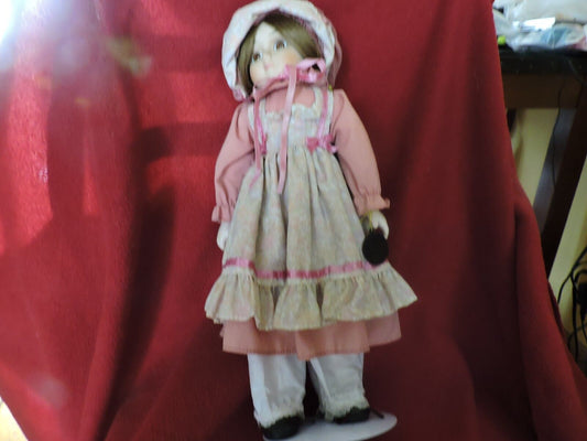 BRINN PORCELAIN DOLL--15 INCHES TALL--1986