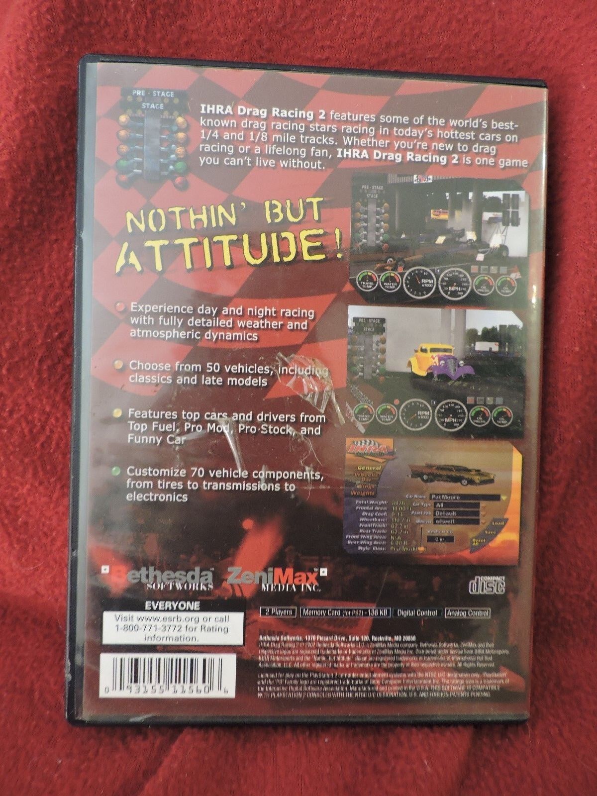 IHRA Motorsports Drag Racing 2 Sony PlayStation 2  - 2002