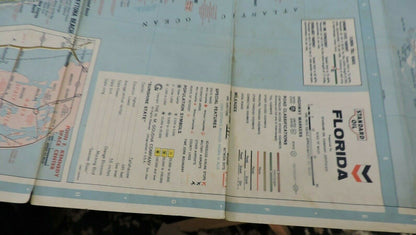 Florida State Road Map Standard Oil Company no date