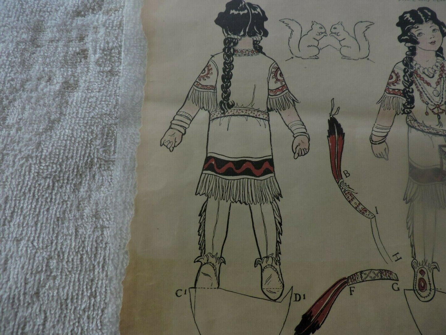 FEBRUARY 1914: " OUR BETTY AS A CAMP FIRE GIRL" CUT OUT: DESIGNED BY MARGARET PE