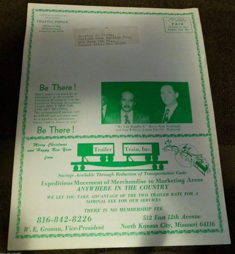 Traffic and Transportation Club of Kansas City: Traffic Topics (Dec. 1975)