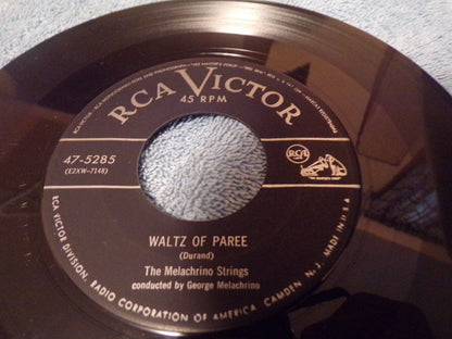 Vintage Melanchrino Strings "Waltz of Paree" & Padam Padam Vinyl Record