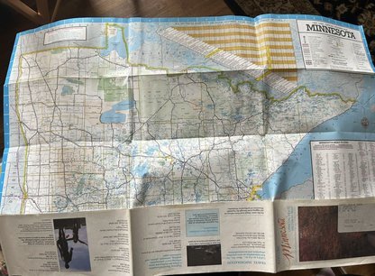 1987 Minnesota Official State Highway Travel Road Map